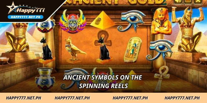Ancient symbols on the spinning reels