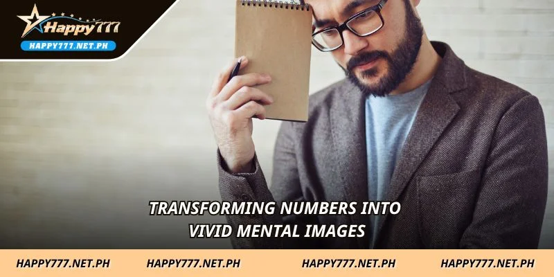 Transforming numbers into vivid mental images