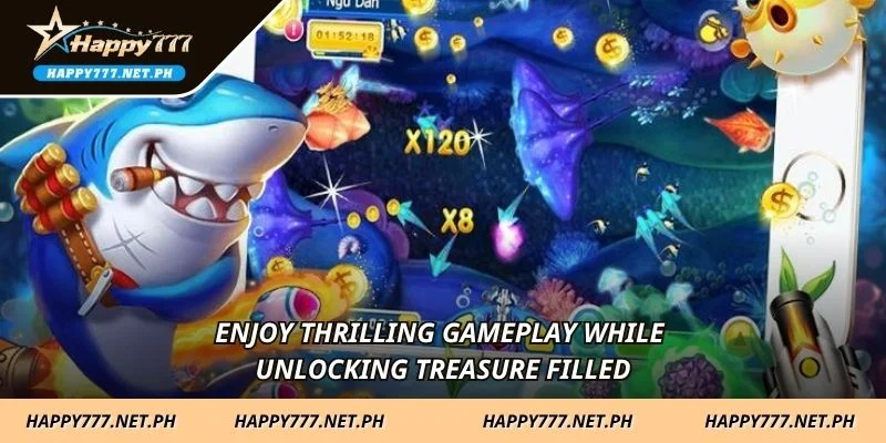 Enjoy thrilling gameplay while unlocking treasure filled