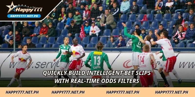 Quickly build intelligent bet slips with real-time odds filters 