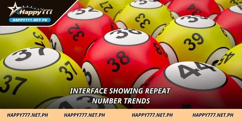 Interface showing repeat number trends