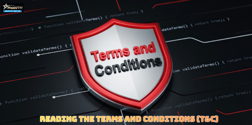 Reading the Terms and Conditions (T&C)